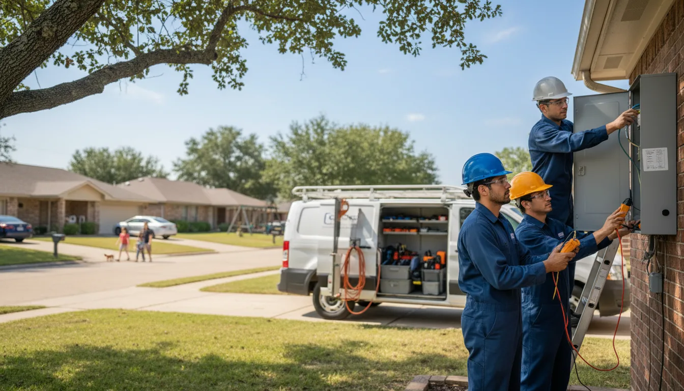Certified electrician providing emergency electrical services in Pflugerville, TX